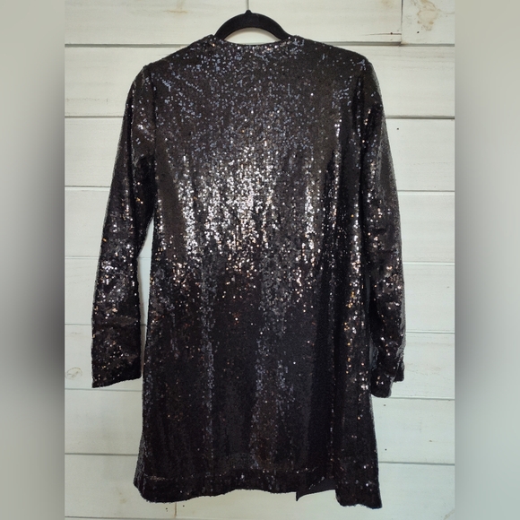Isaac Mizrahi Live Sequin Cardigan - Picture 3 of 7